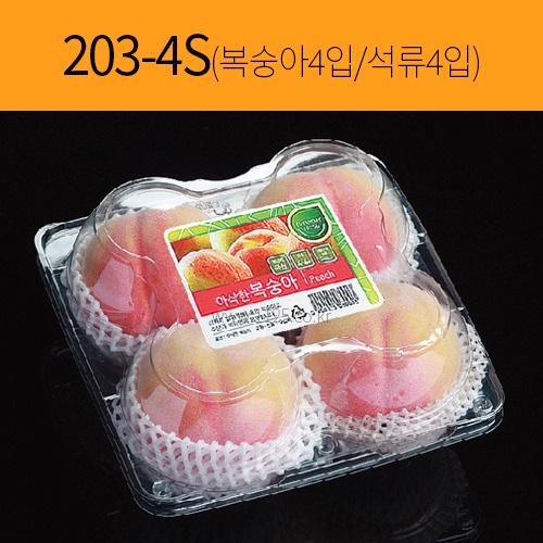 과일용기 203-4S 복숭아4입(360개)