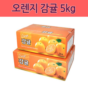 오렌지 감귤박스(5kg) 1묶음10개(택배불가 - 1톤이상 주문시 발송)